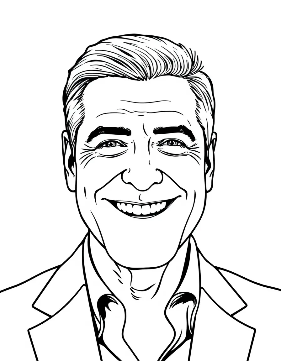 George Clooney happy