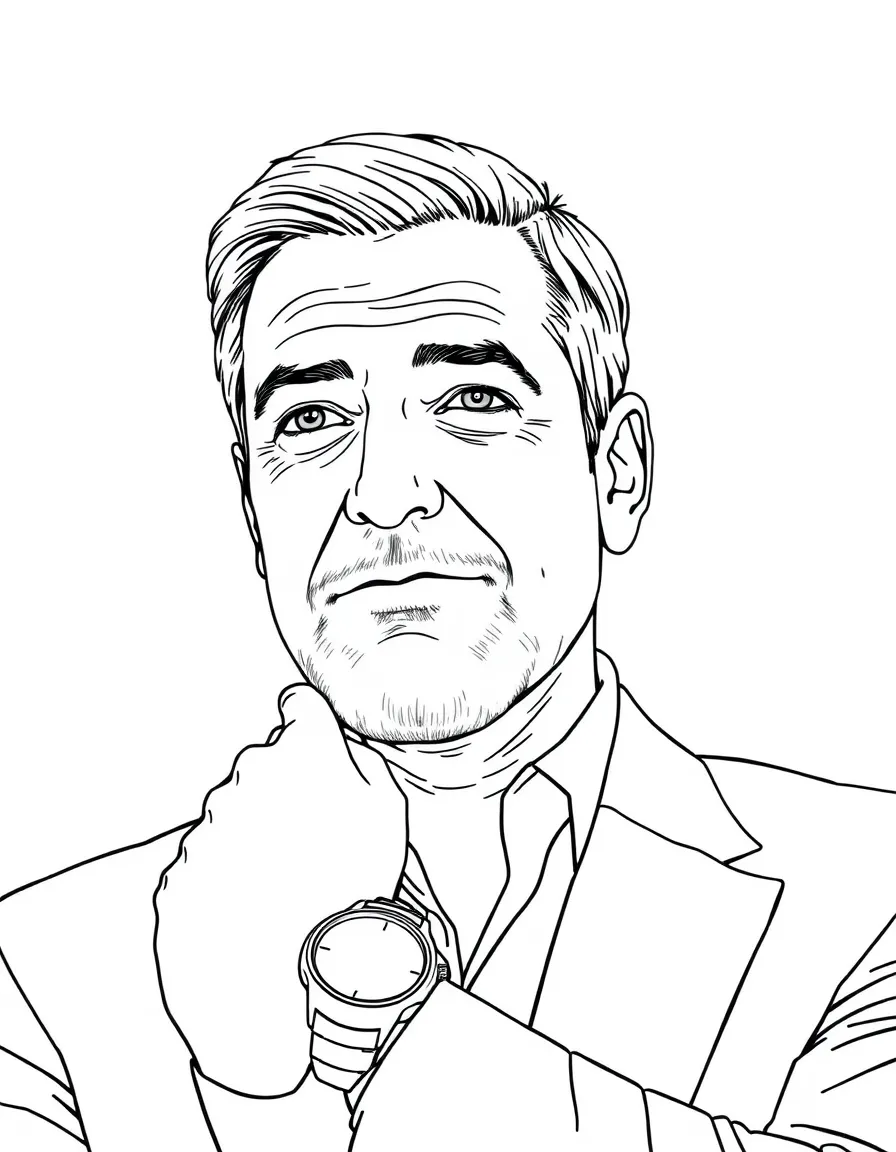 George Clooney with a nice watch