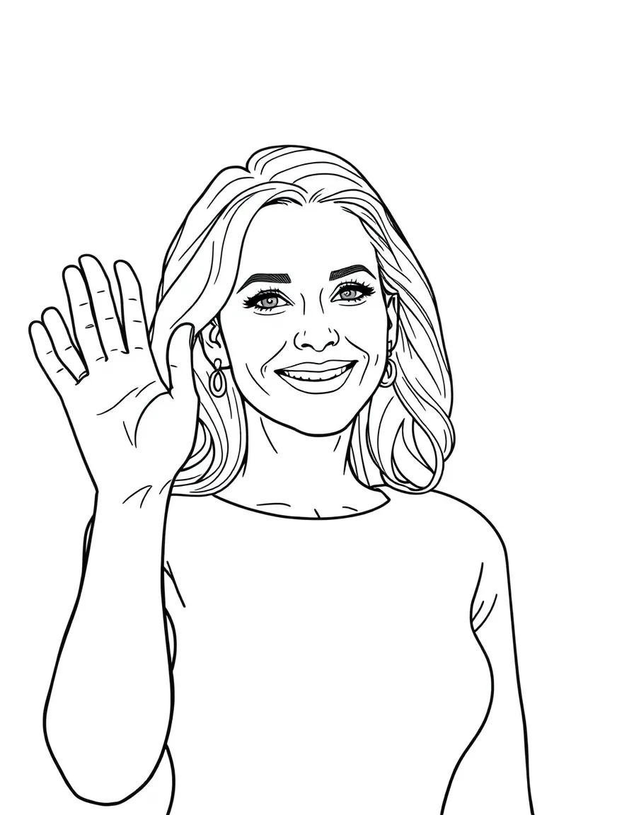 Julia Roberts waving