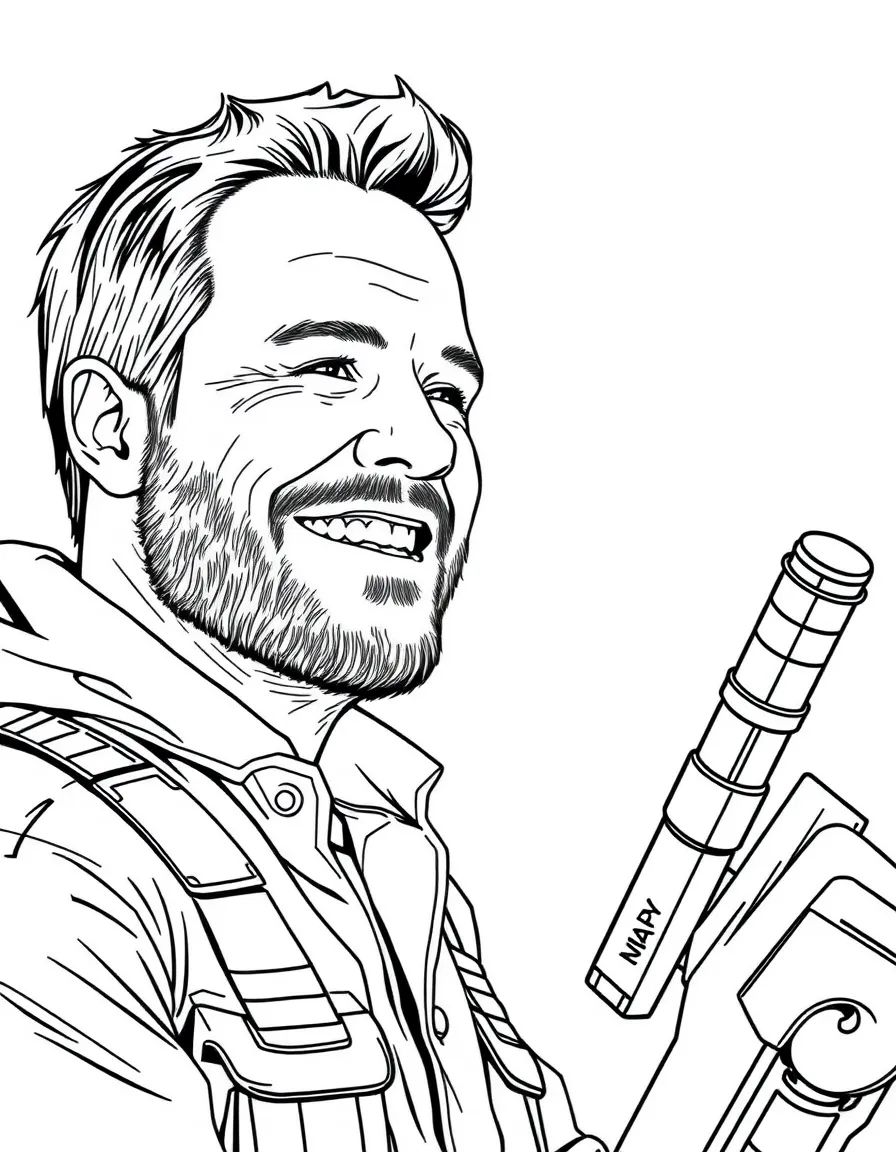 Chris Pratt happy