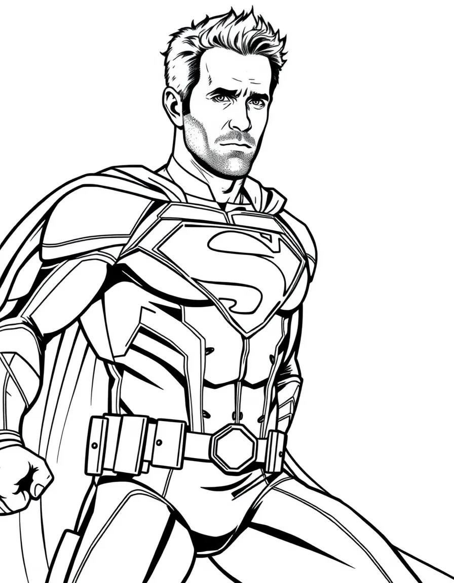 Ryan Reynolds in a superhero suit