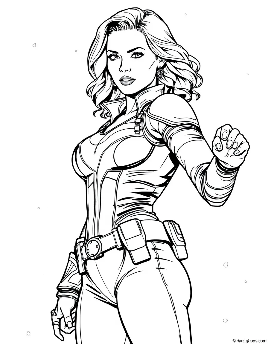 Scarlett Johansson as a hero