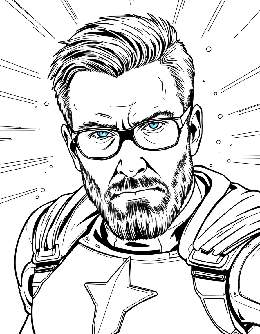 Chris Evans as a superhero