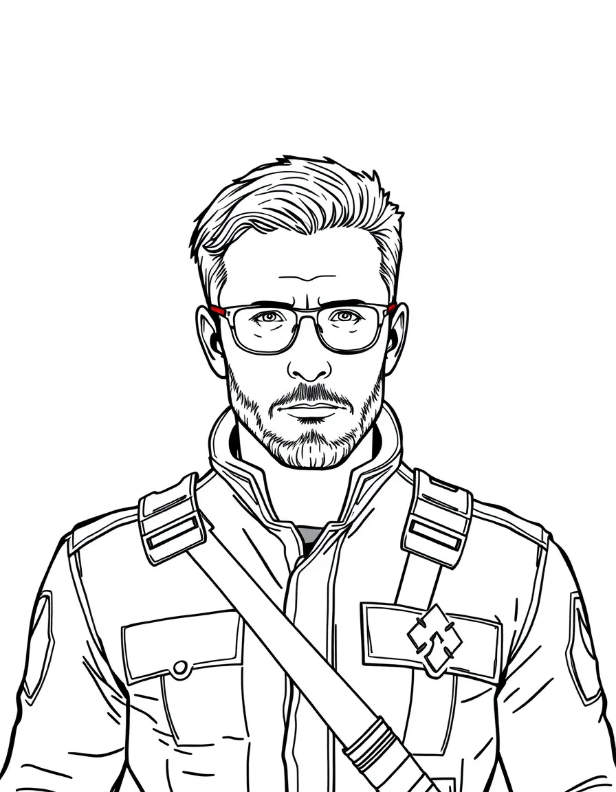 Chris Evans in a uniform
