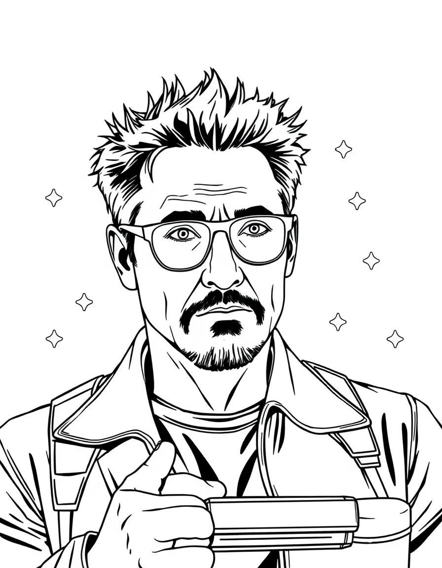 Robert Downey Jr. with tech