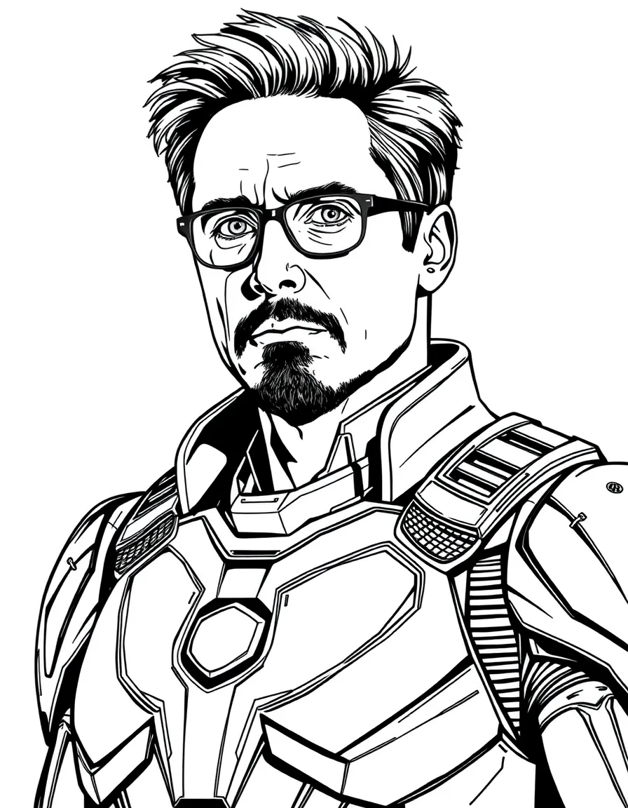 Robert Downey Jr. in a metal suit