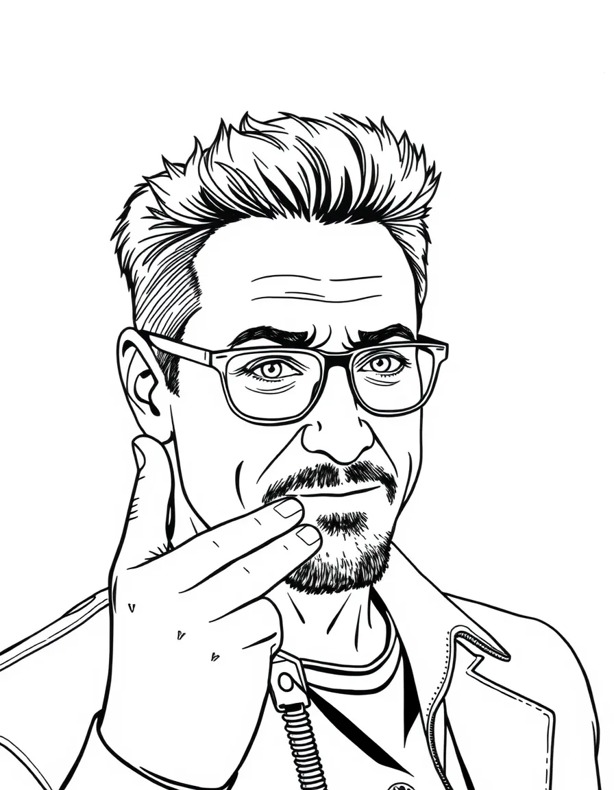 Robert Downey Jr. giving a playful wink
