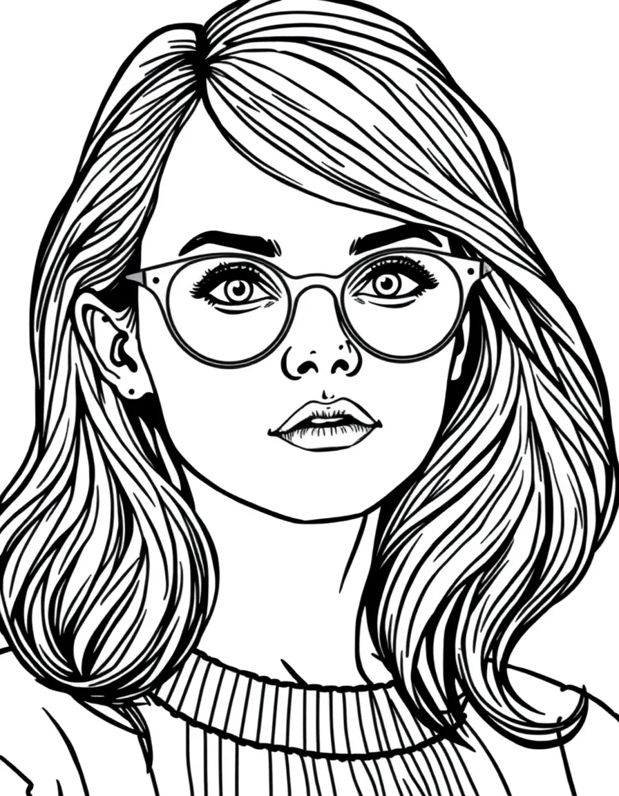 Emma Watson with glasses