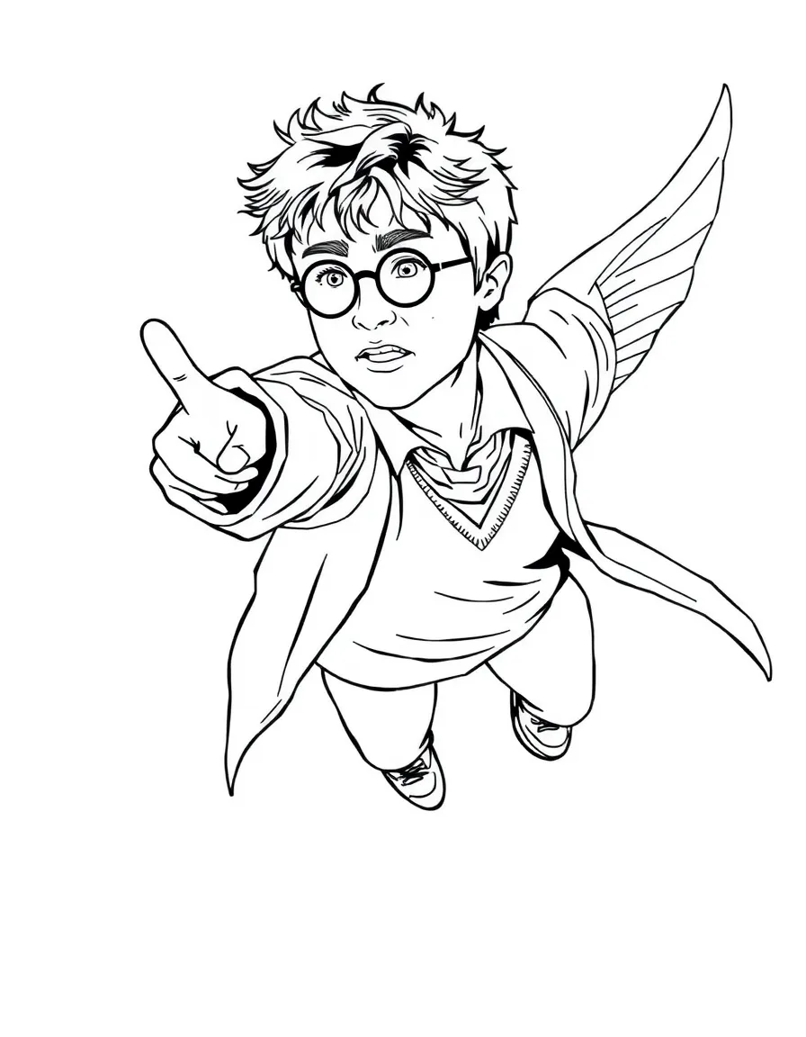 Daniel Radcliffe flying