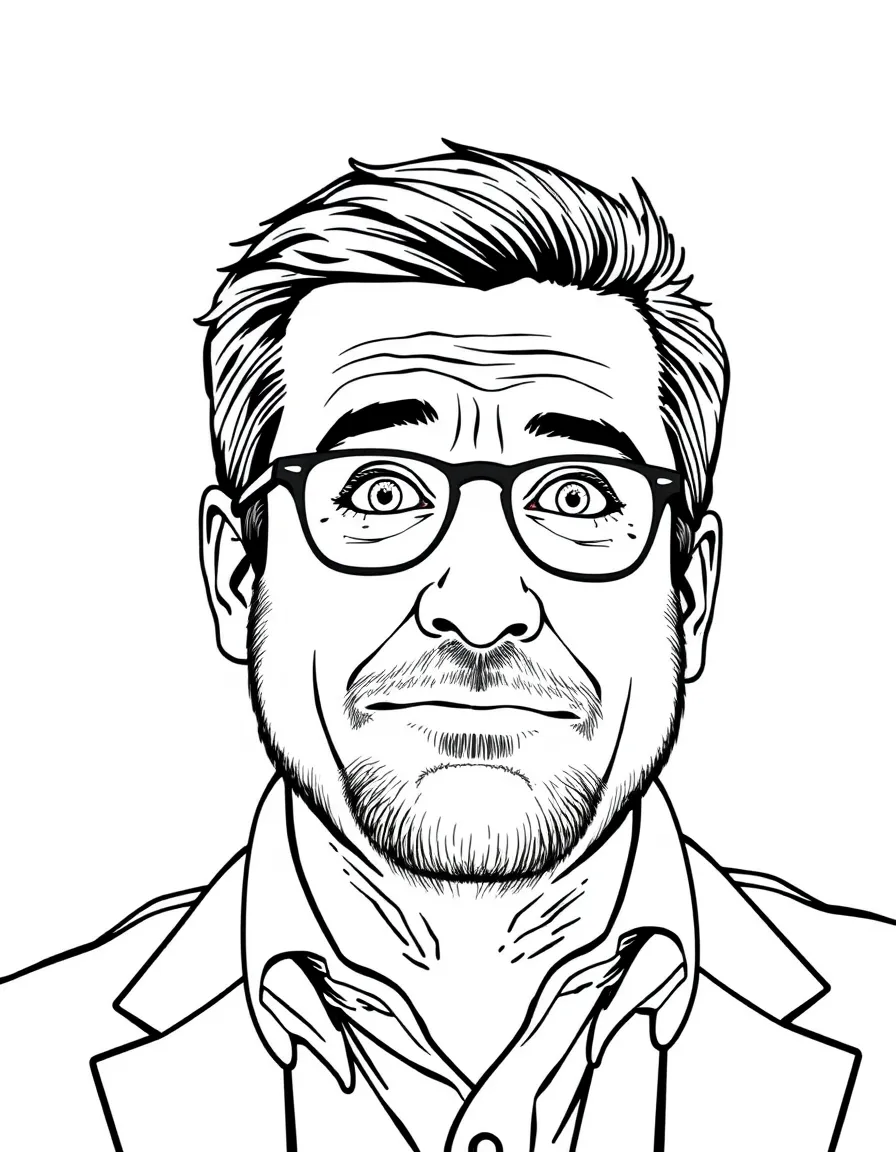 Steve Carell making a face
