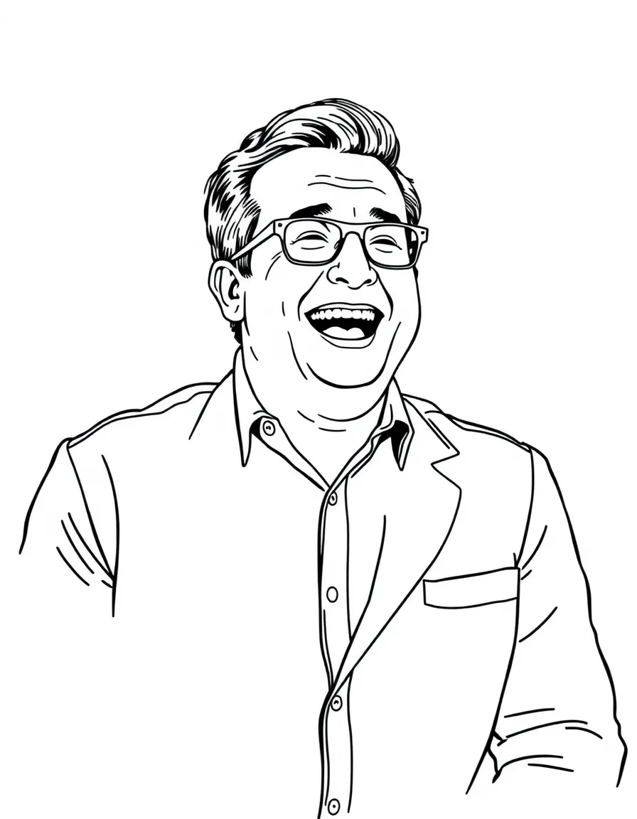 Steve Carell laughing out loud