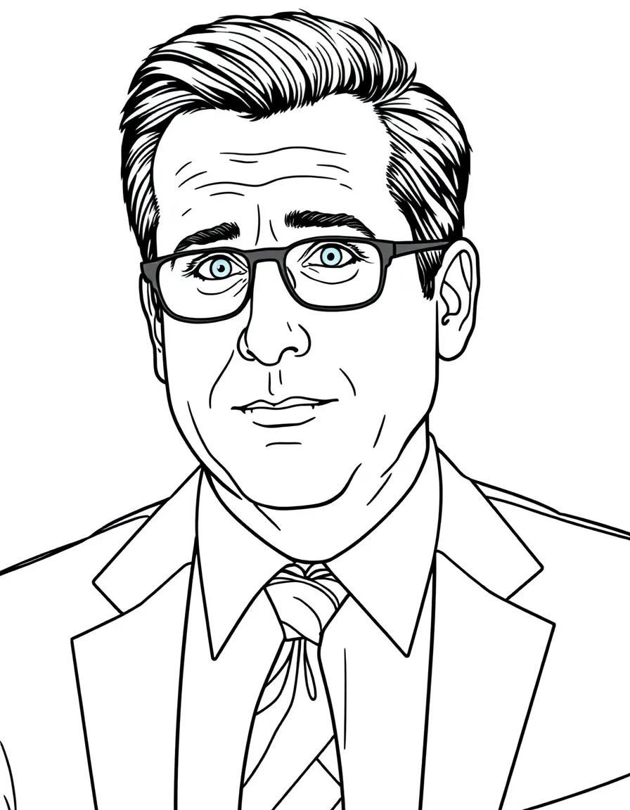 Steve Carell wearing a tie