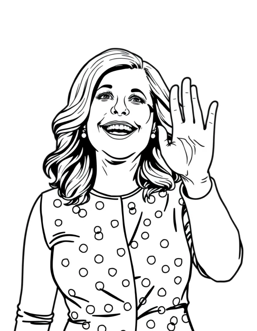 Amy Poehler giving a high five