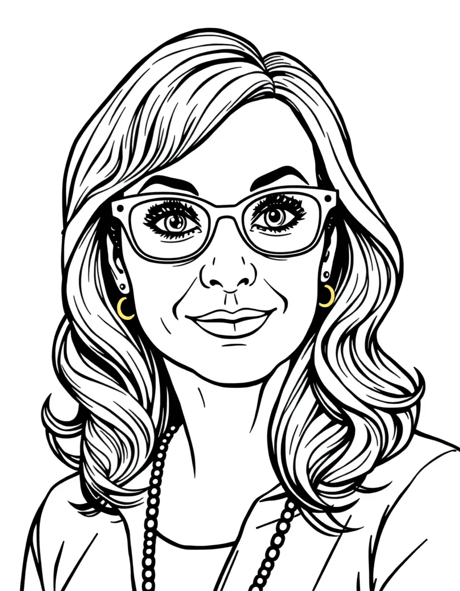 Tina Fey with glasses