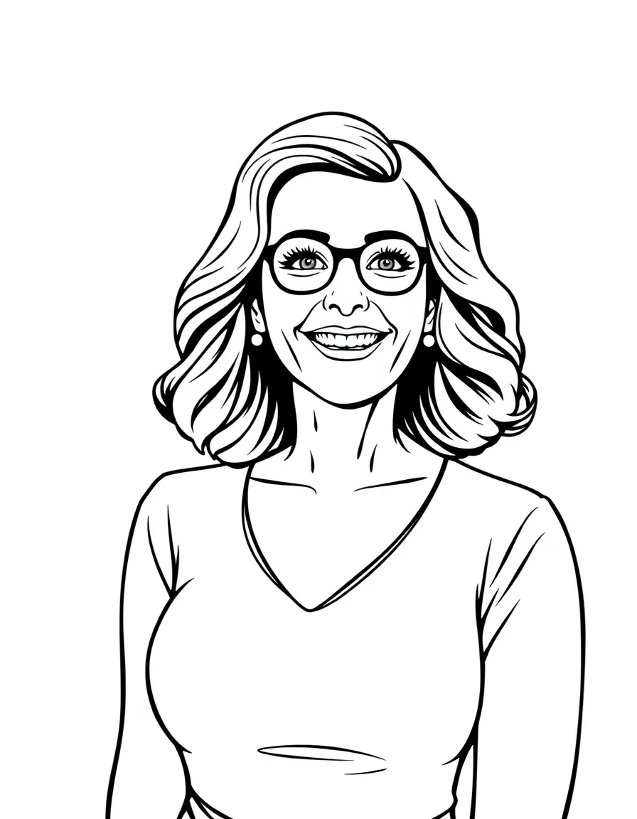 Tina Fey with a charming smile