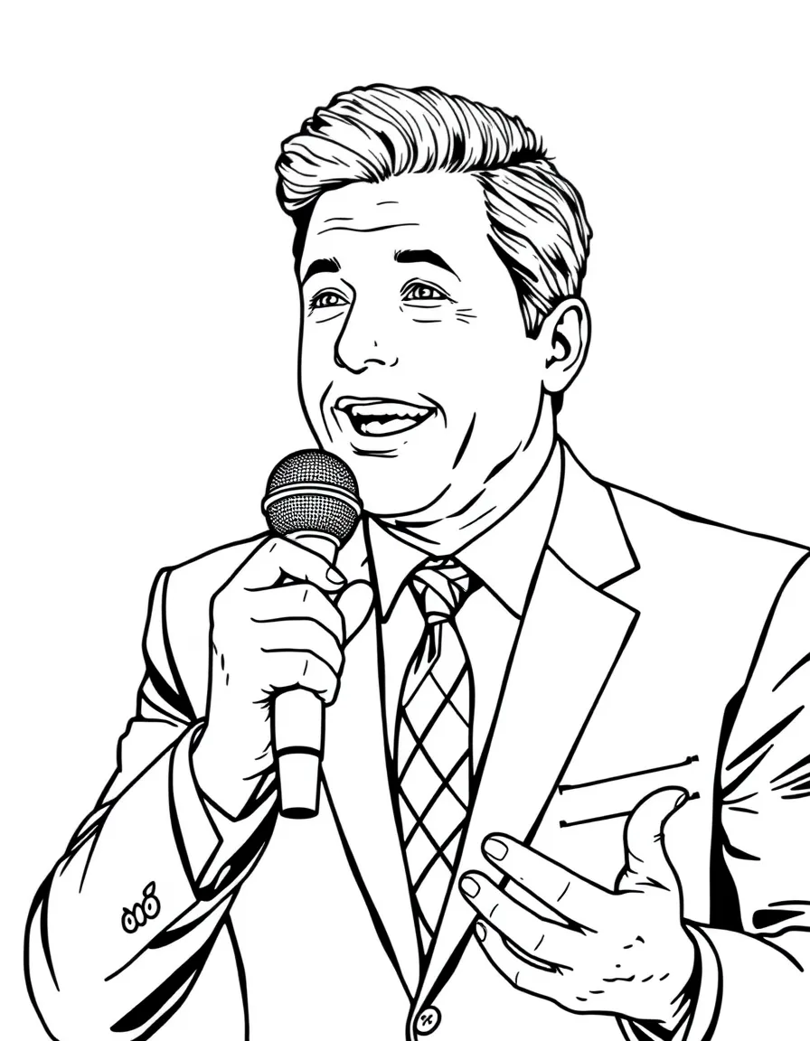 Jimmy Fallon with a microphone