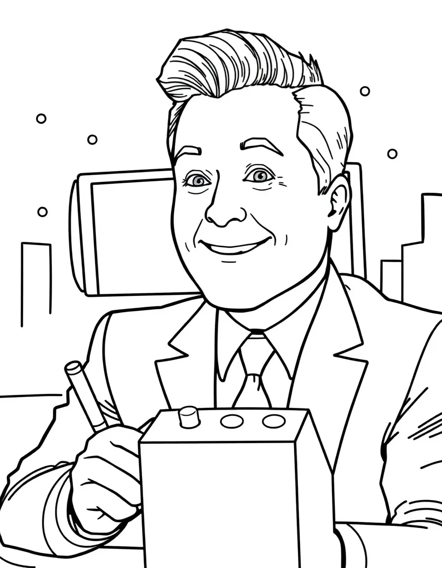 Jimmy Fallon playing a game