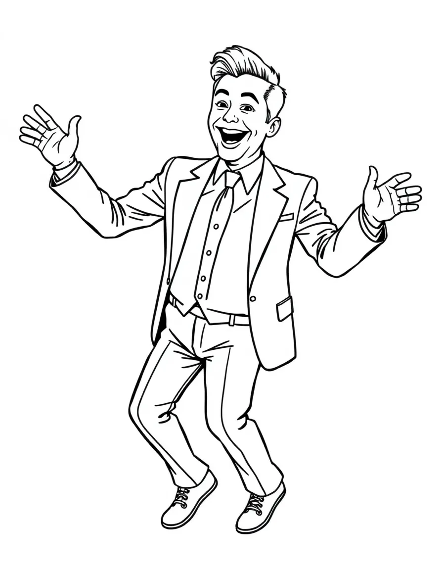Jimmy Fallon dancing happily