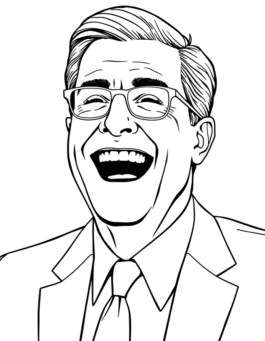 Stephen Colbert laughing