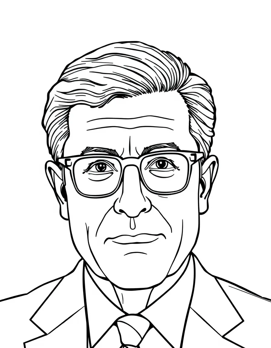 Stephen Colbert with glasses