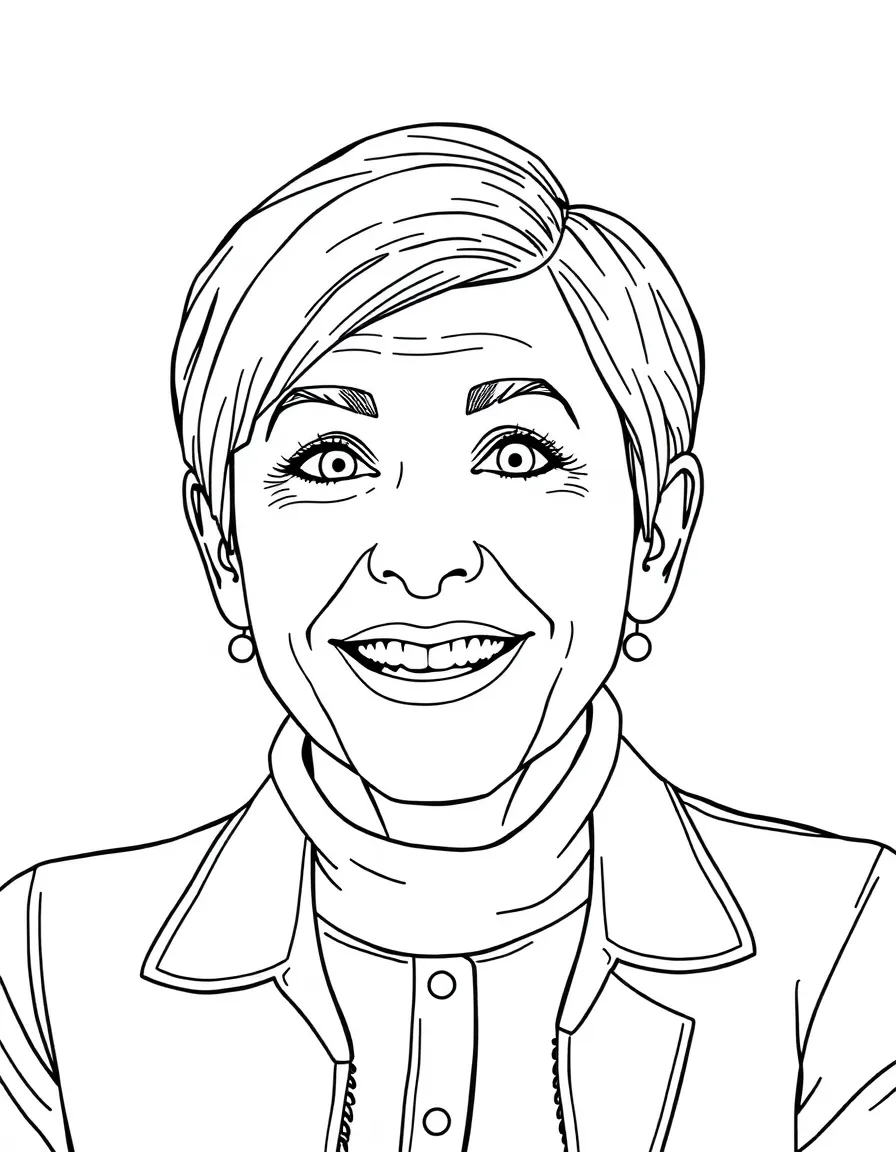 Ellen DeGeneres making a funny face