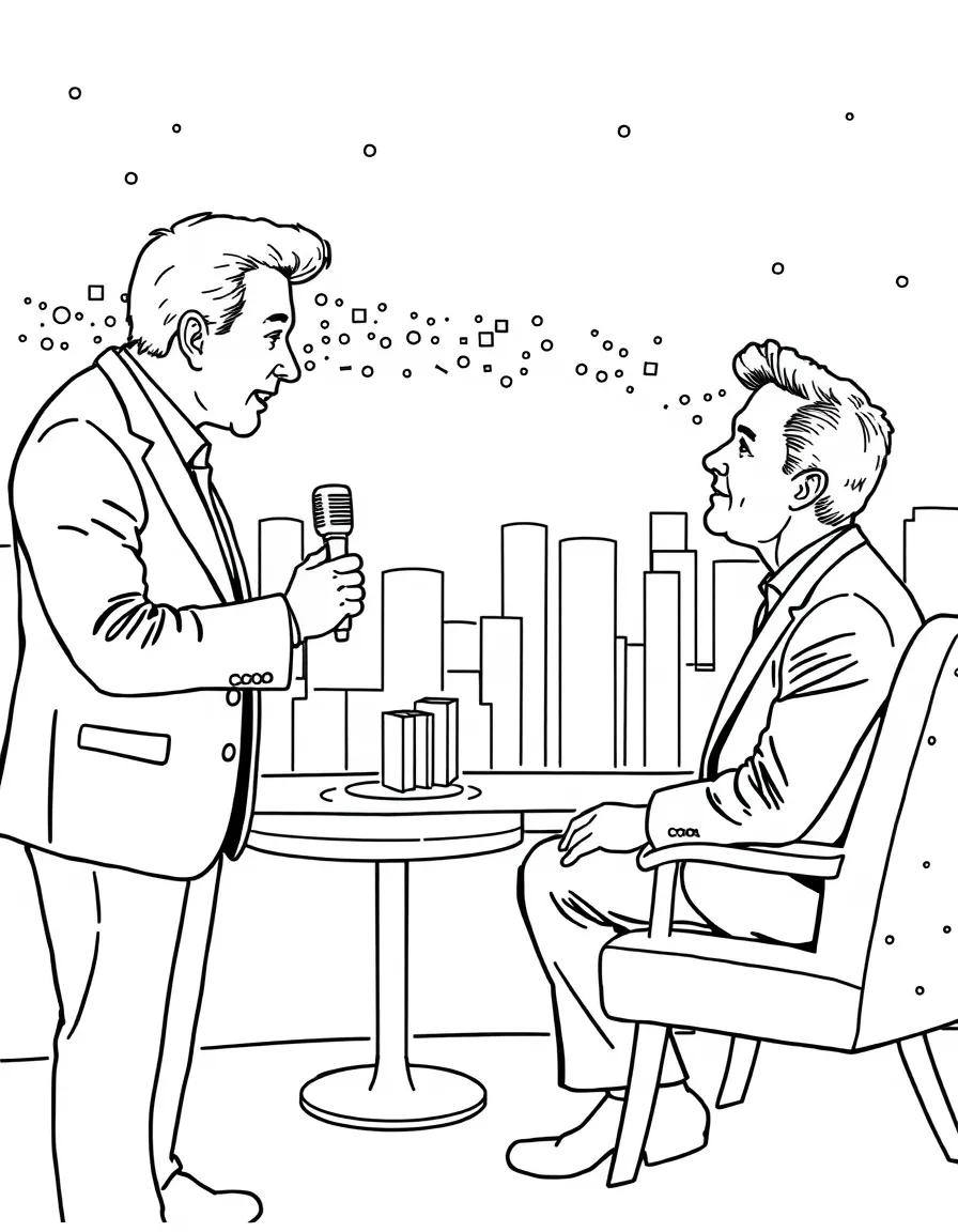 Conan O'Brien interviewing