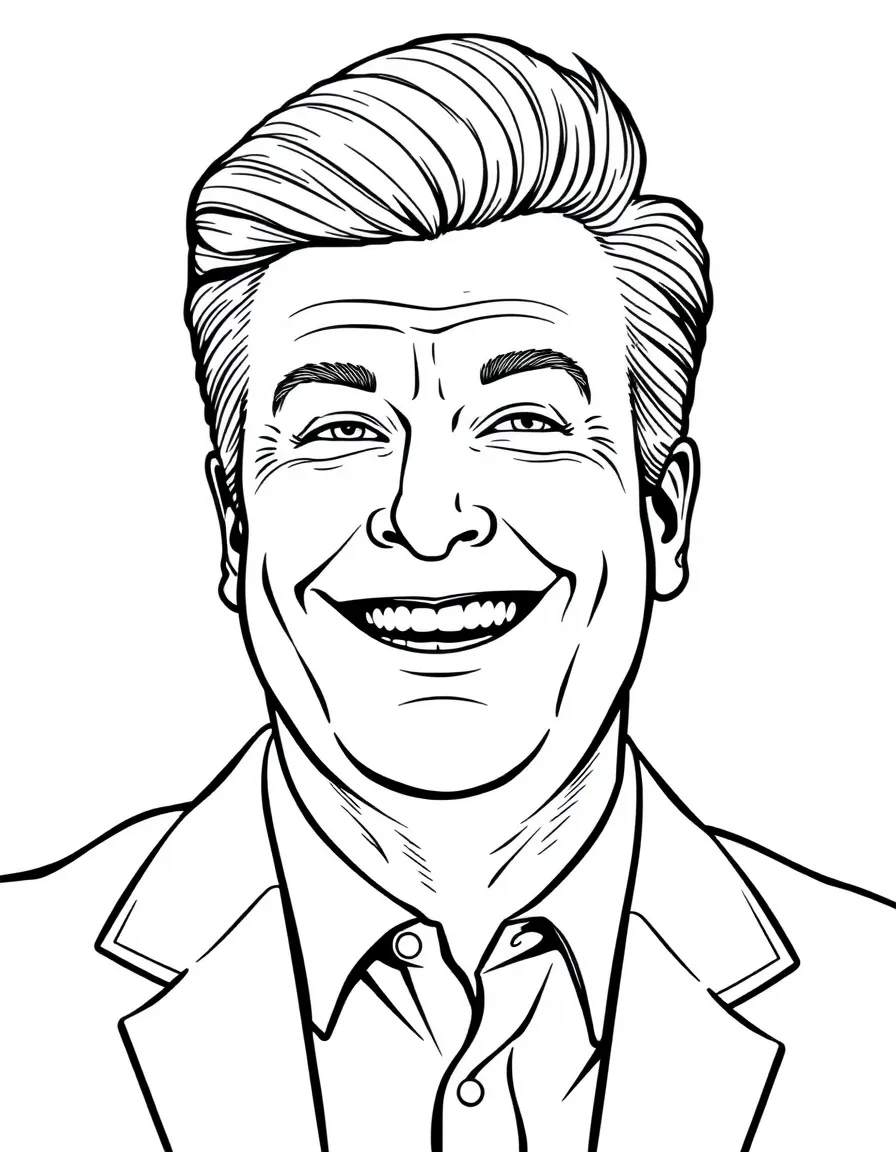 Conan O'Brien with a big, friendly grin