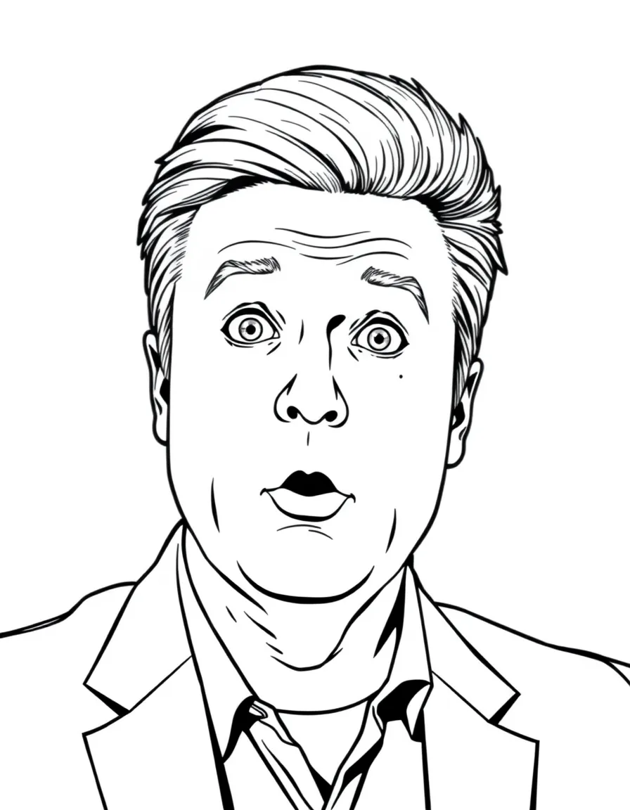 Conan O'Brien with a surprised look