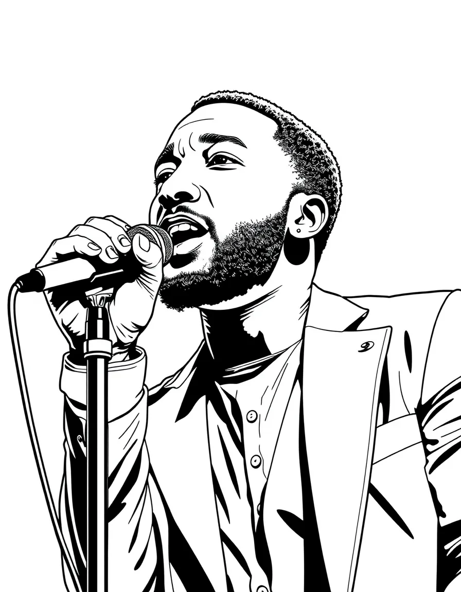 John Legend singing