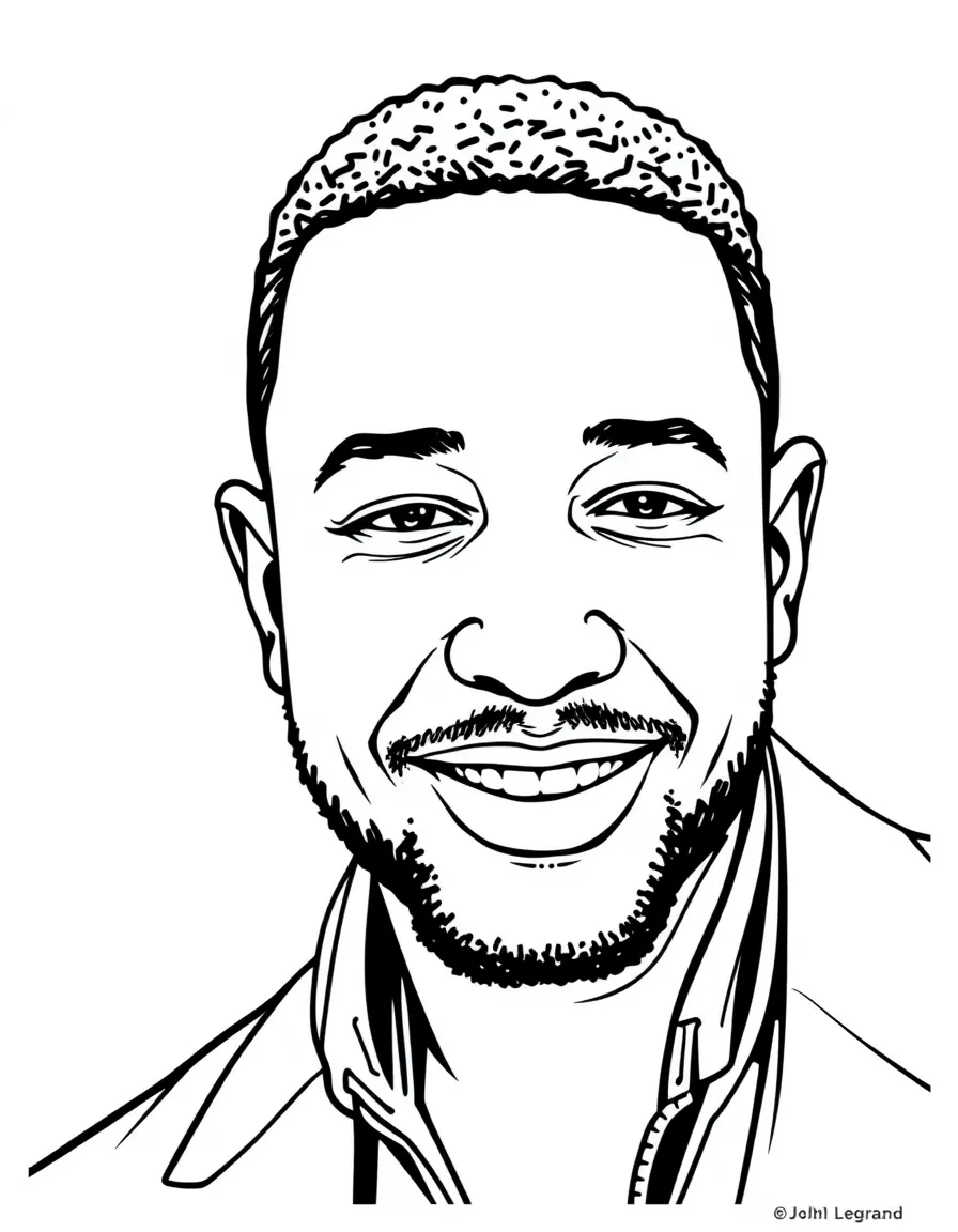 John Legend with a calm smile