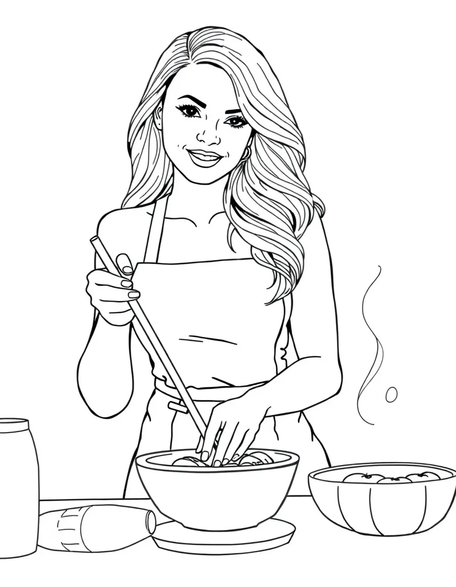 Chrissy Teigen cooking