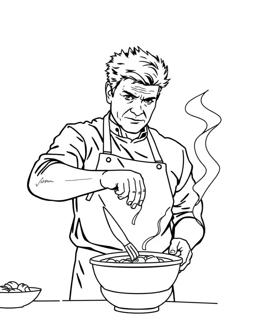 Gordon Ramsay cooking