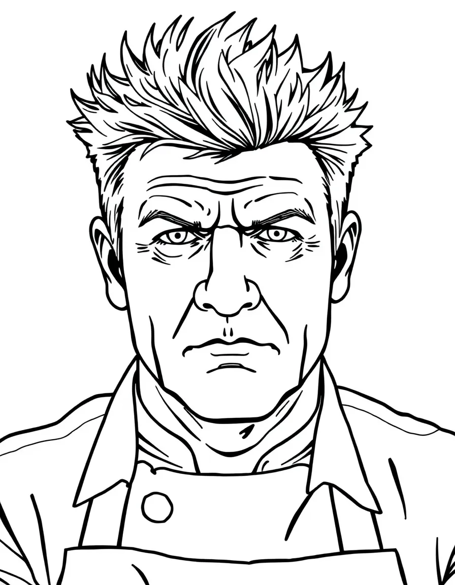 Gordon Ramsay with a determined look
