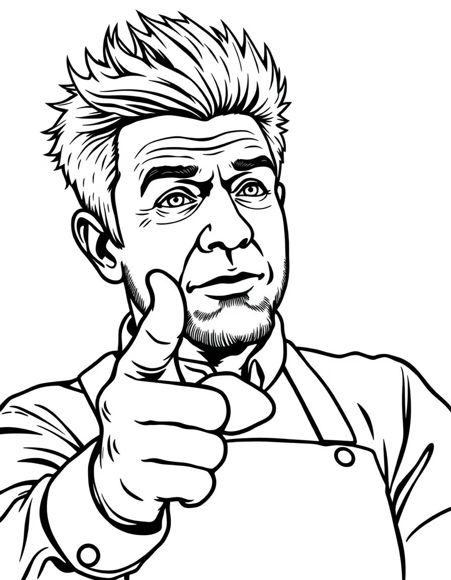 Gordon Ramsay pointing a finger