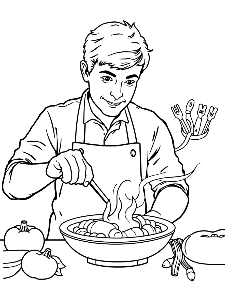 Jamie Oliver cooking