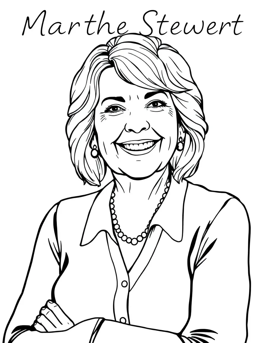 Martha Stewart with a happy, wise smile