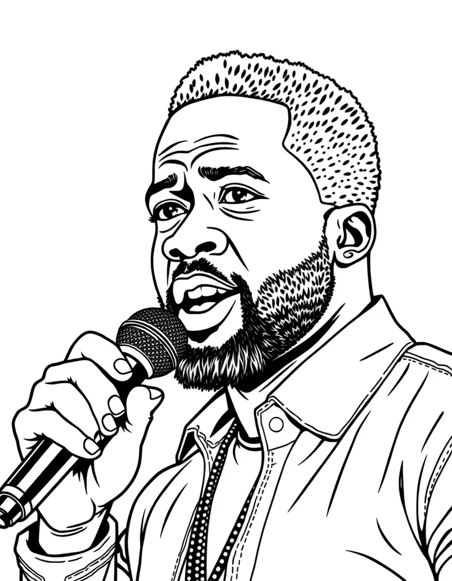 Kevin Hart with a microphone