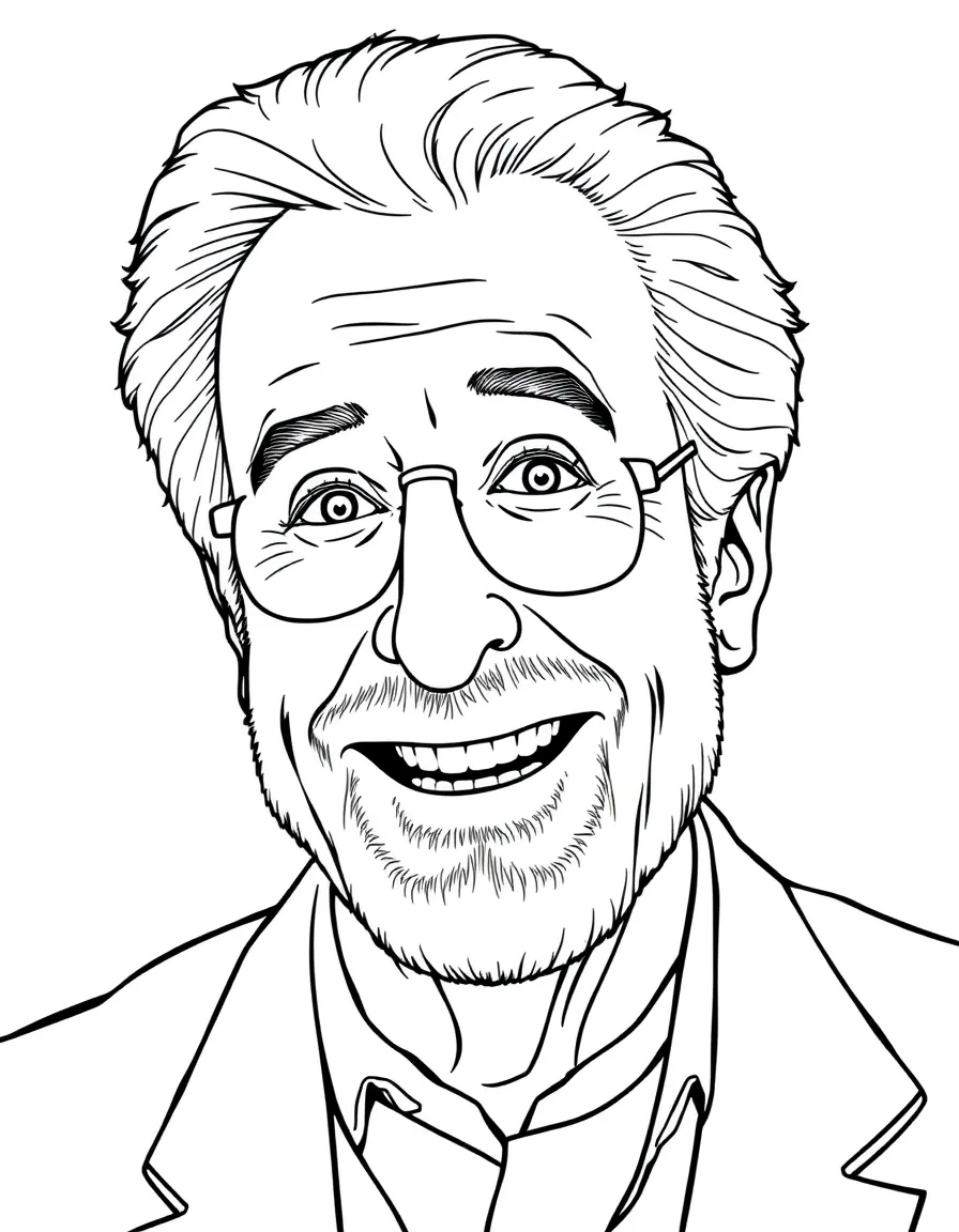 Larry David making a face