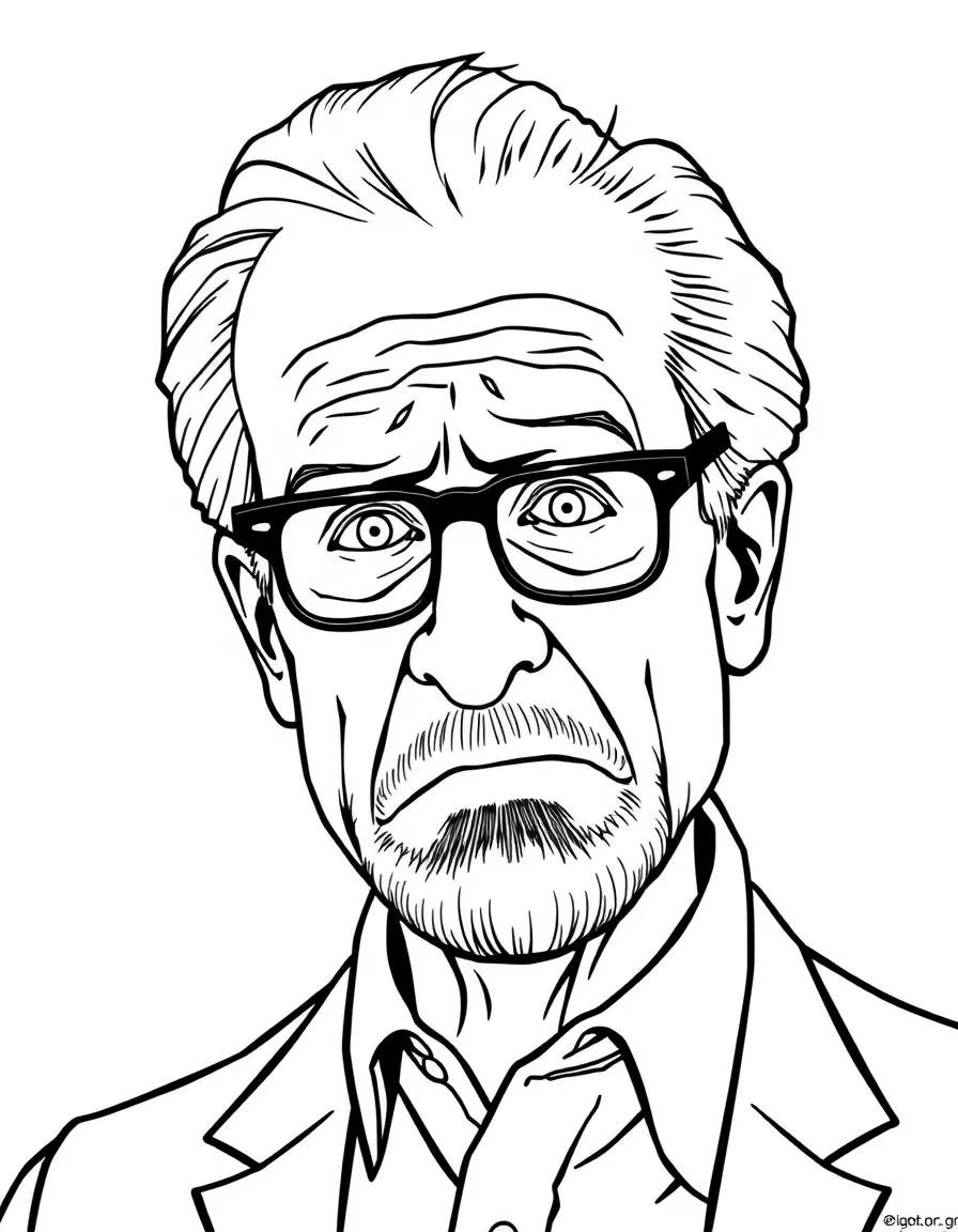 Larry David looking annoyed (in a funny way)