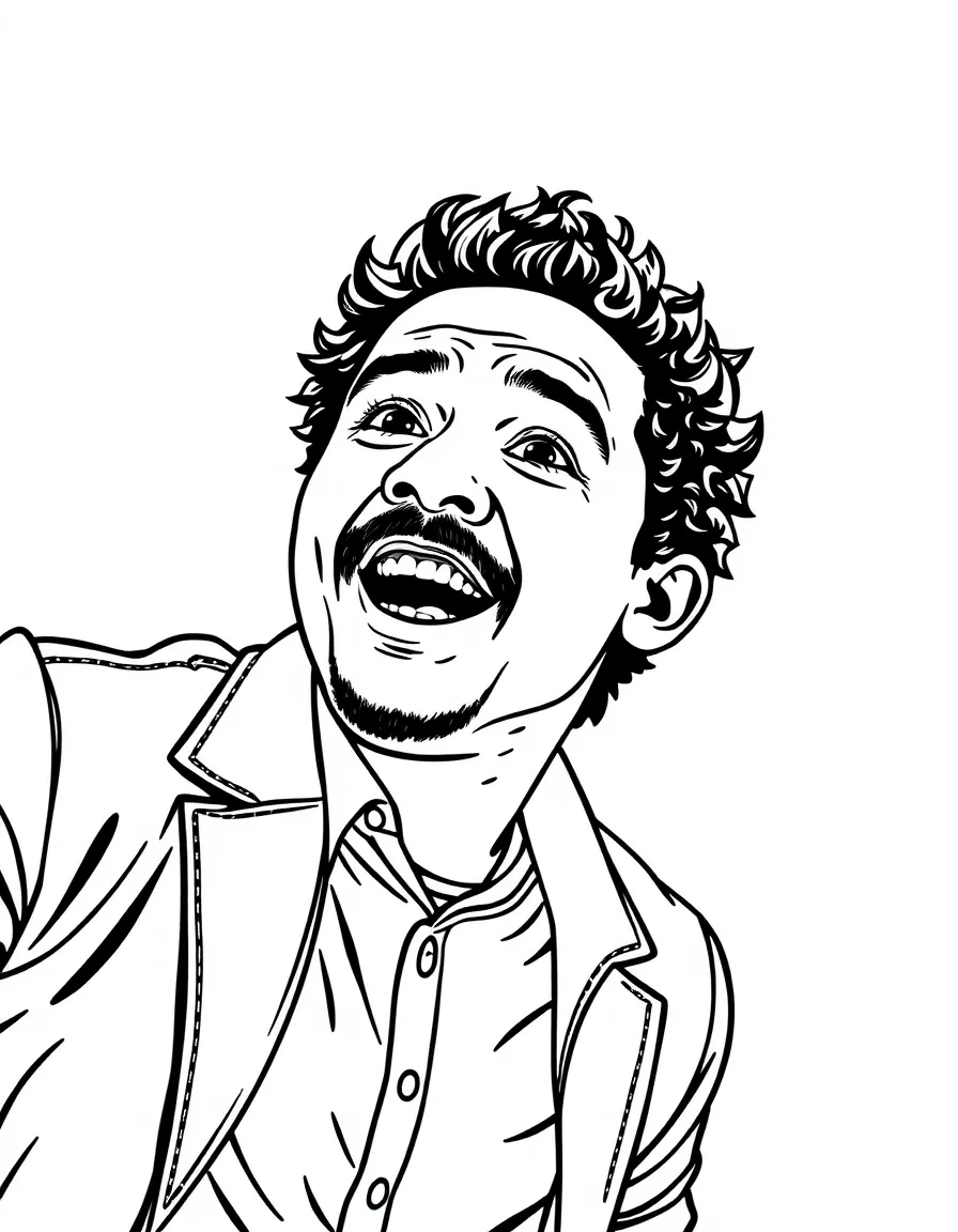 Lin-Manuel Miranda looking excited