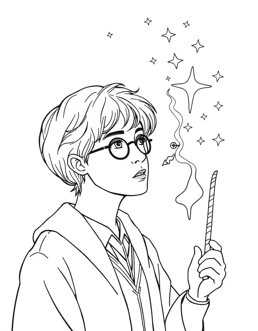 J.K. Rowling thinking of magic
