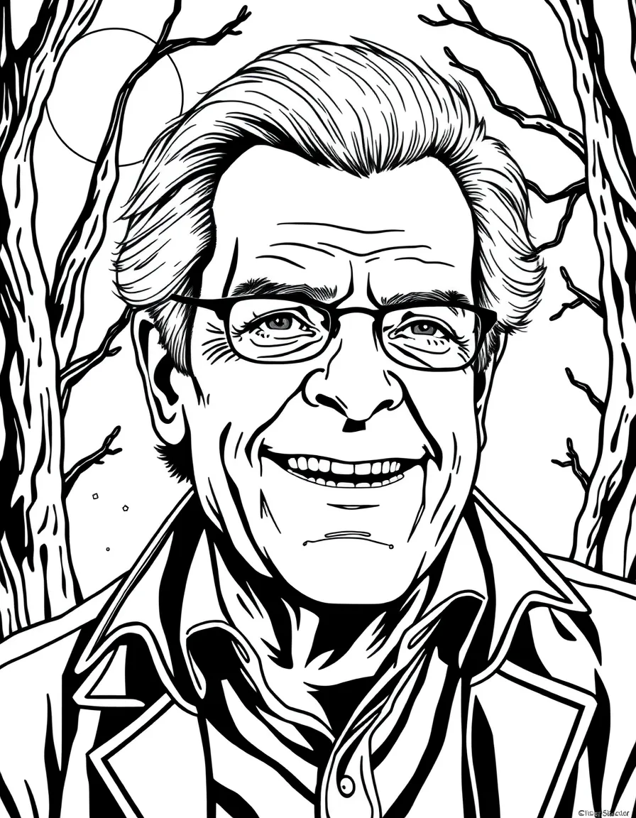 Stephen King smiling