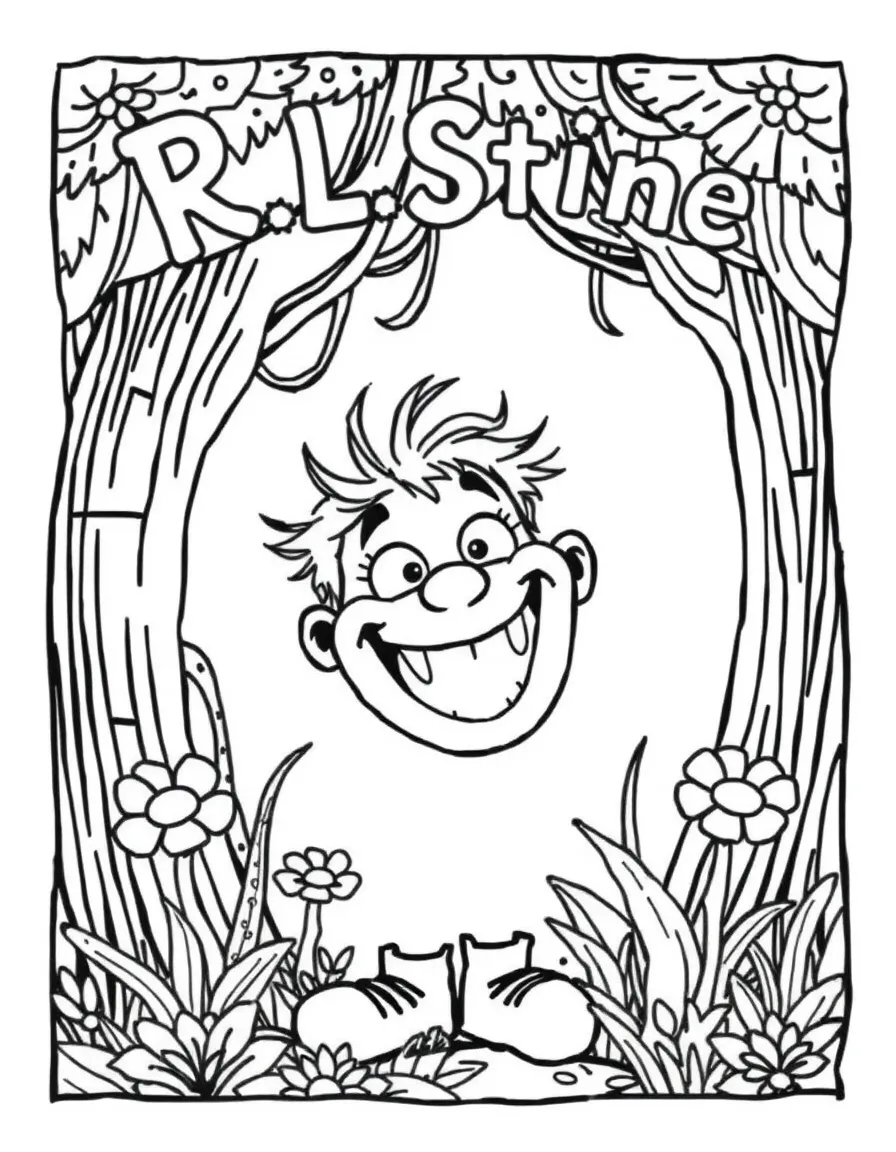 R.L. Stine happy