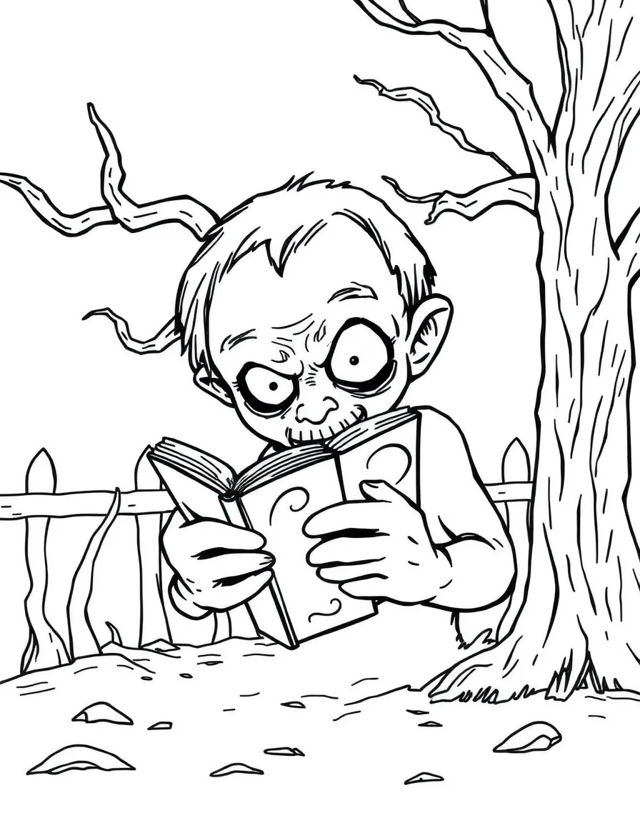 R.L. Stine with a scary book