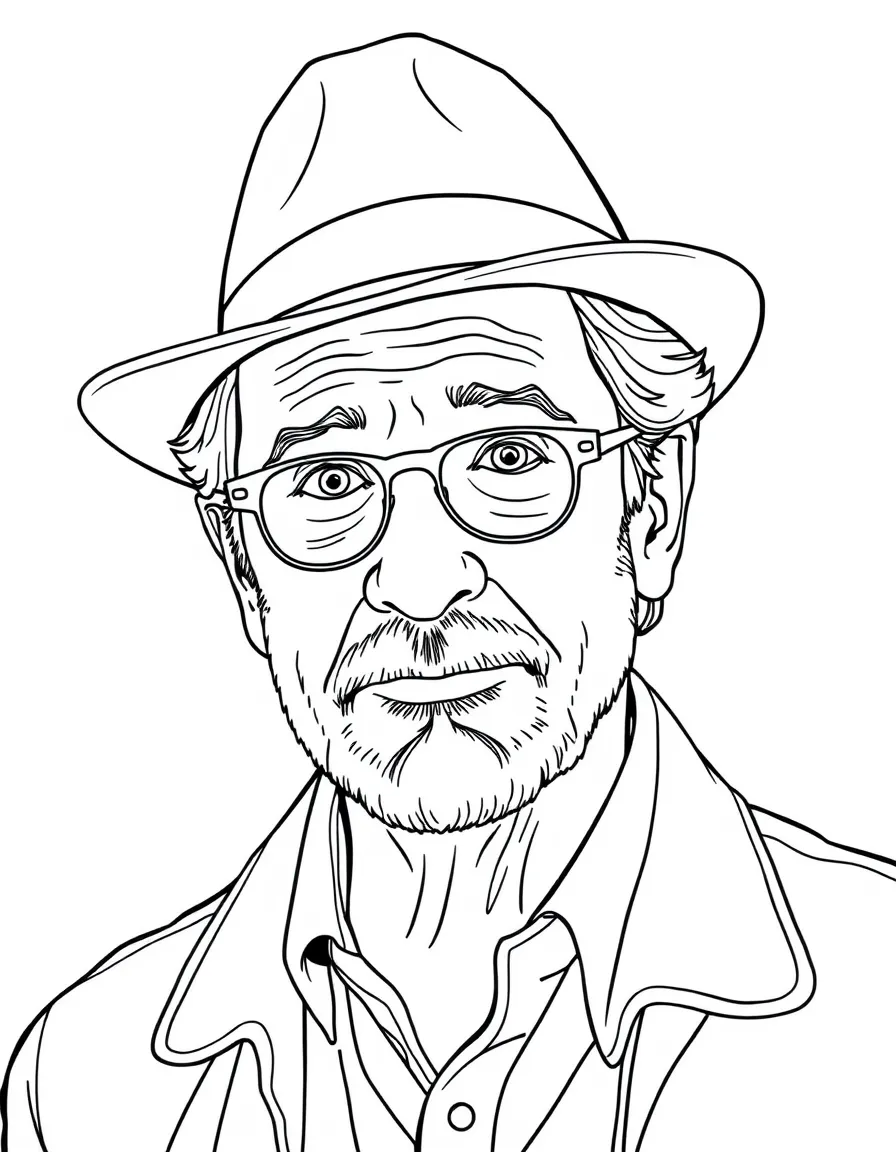 Steven Spielberg with a hat