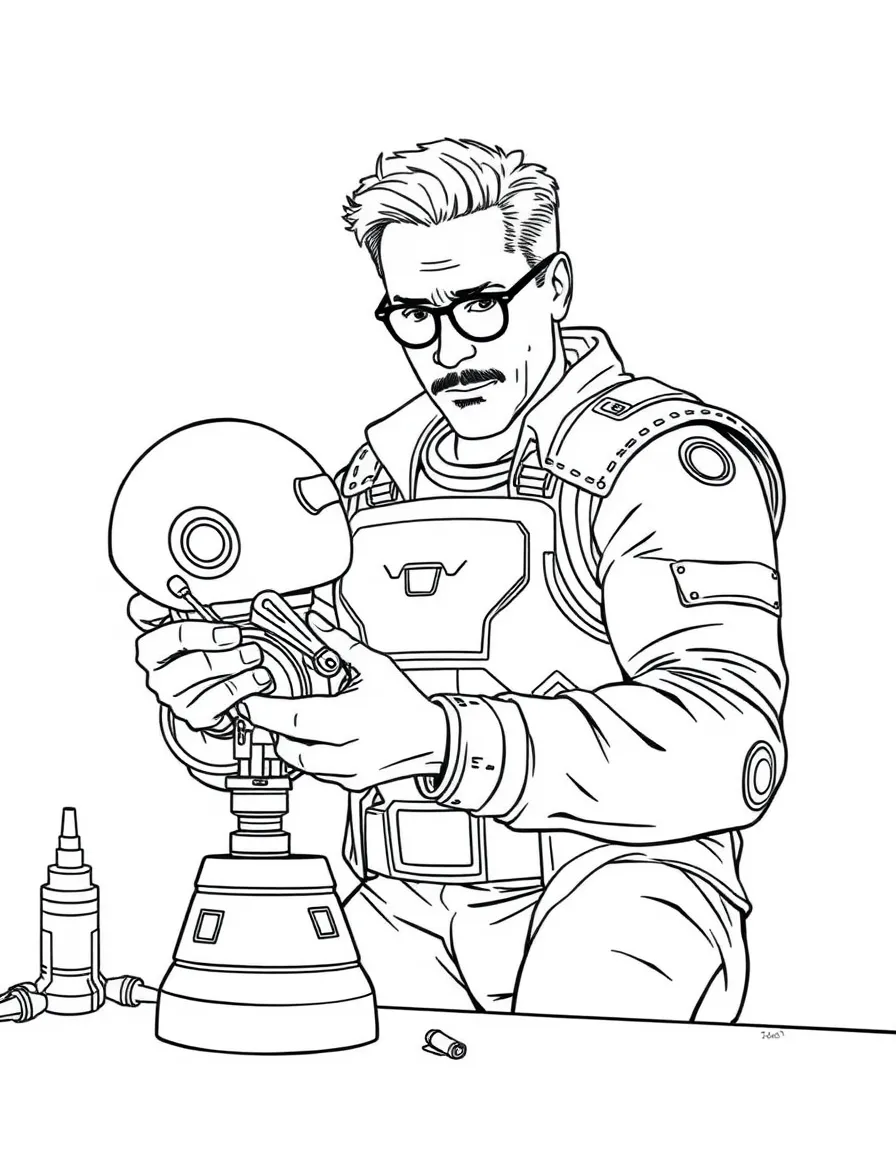 Robert Downey Jr. building a robot friend