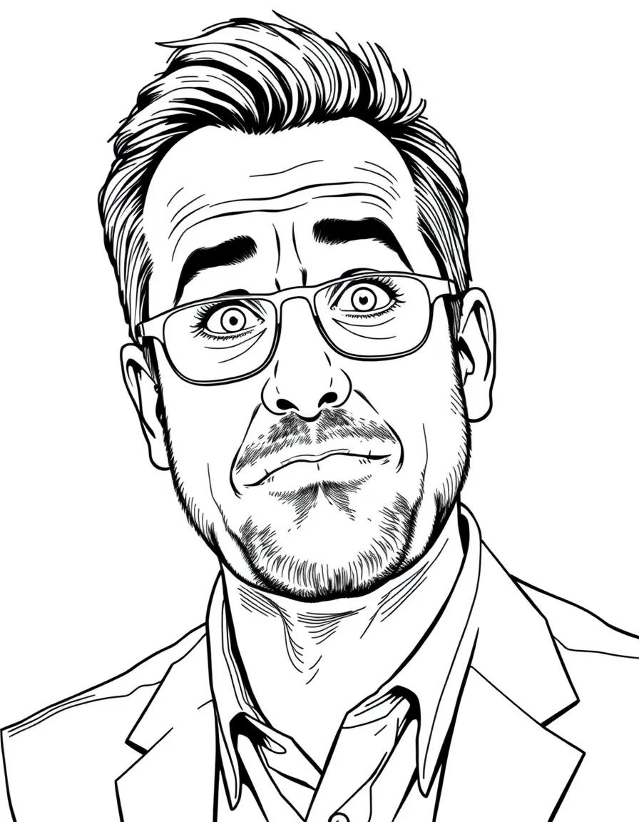 Steve Carell making a funny face at the camera
