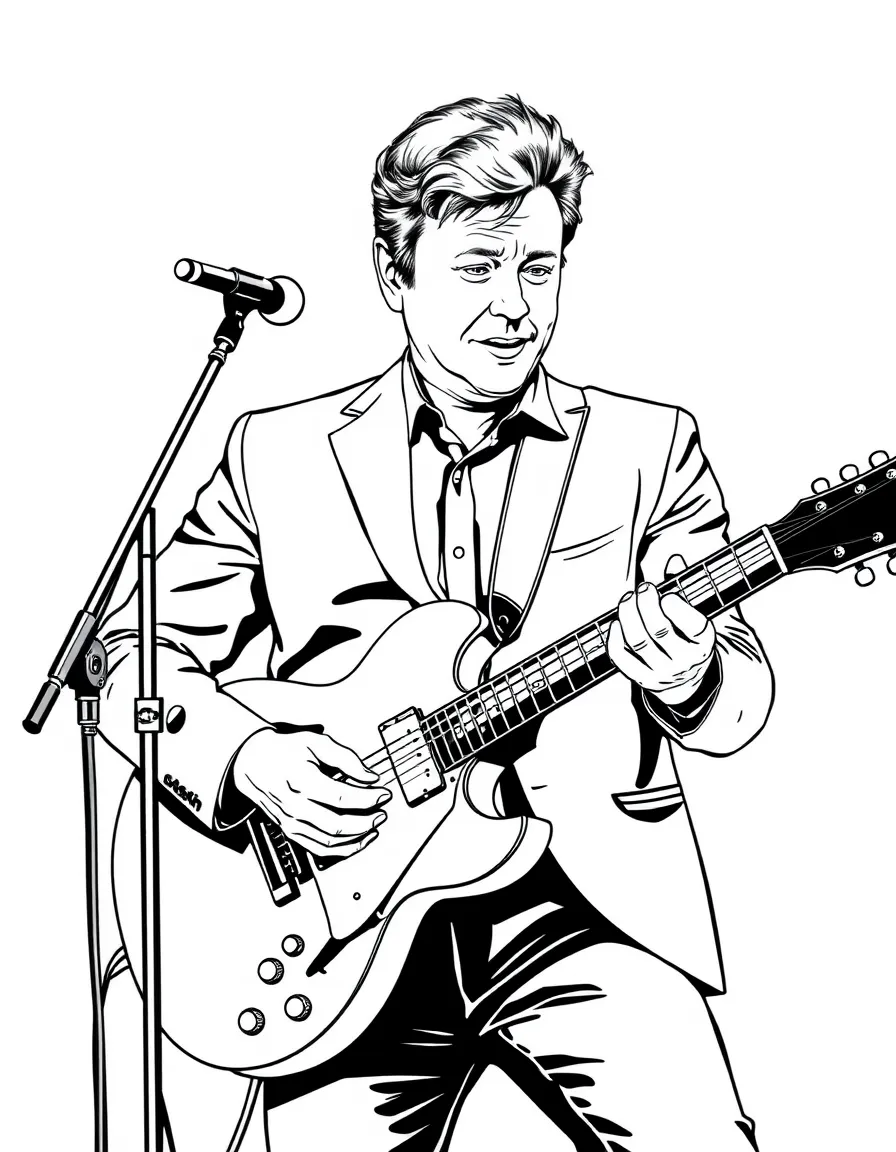 Conan O'Brien playing guitar