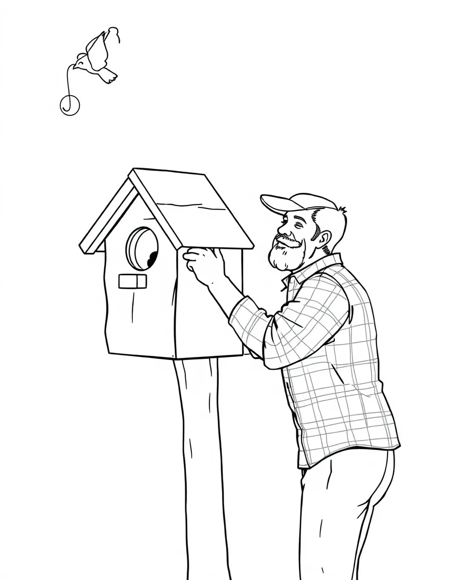 Chip Gaines building a birdhouse