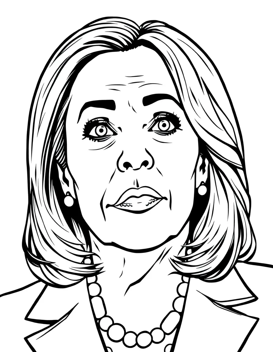 Kamala Harris looking directly at the viewer